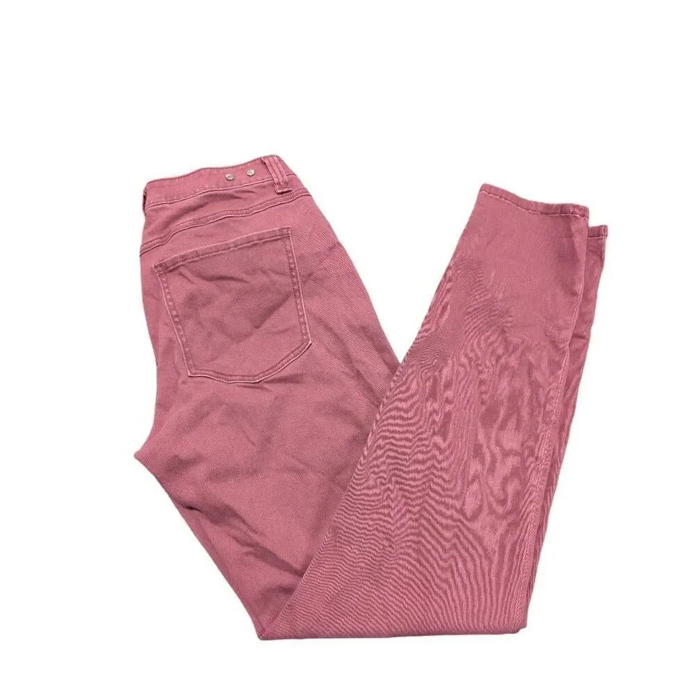 CAbi Pink/Brick Skinny Jeans Women’s 8